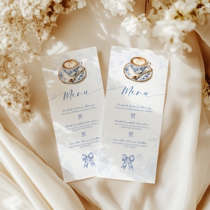 Elegant Blue Toile Brunch Menu Template BS62
