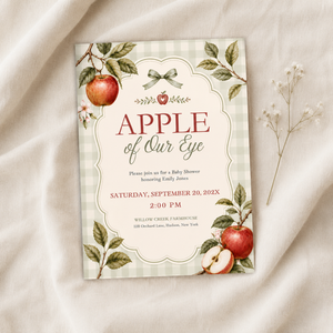 Apple of Our Eye Baby Shower Invitation BS316