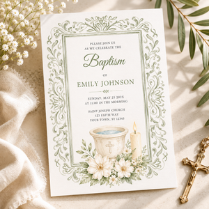 Baptism Invitation for Adult L144