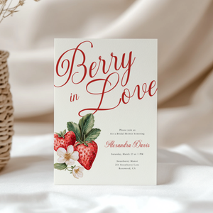 Berry In Love Bridal Shower Invite L114