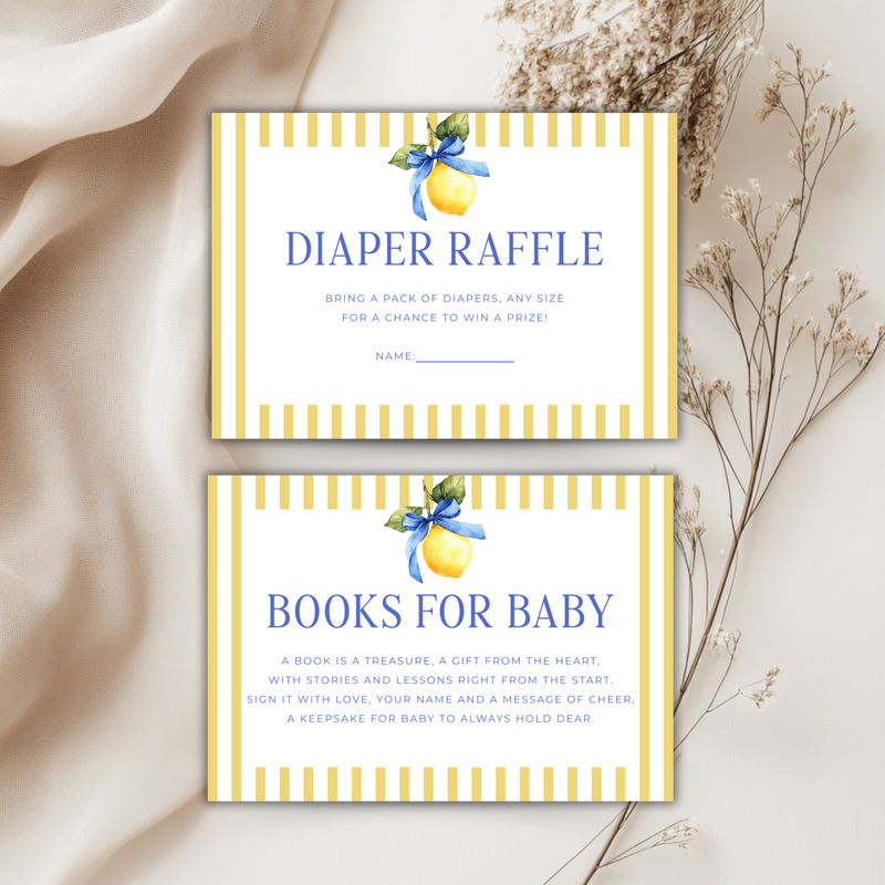 Ciao Baby Lemon Citrus Baby Shower Invitation Bundle BS215