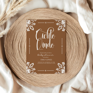 Baby Shower Invitation - Cielito Lindo Brown BS54