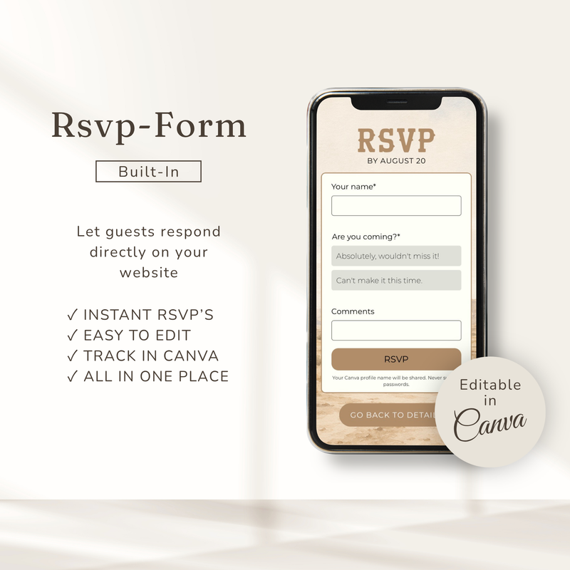 Little Cowboy Baby Shower Website Invitation with RSVP L141