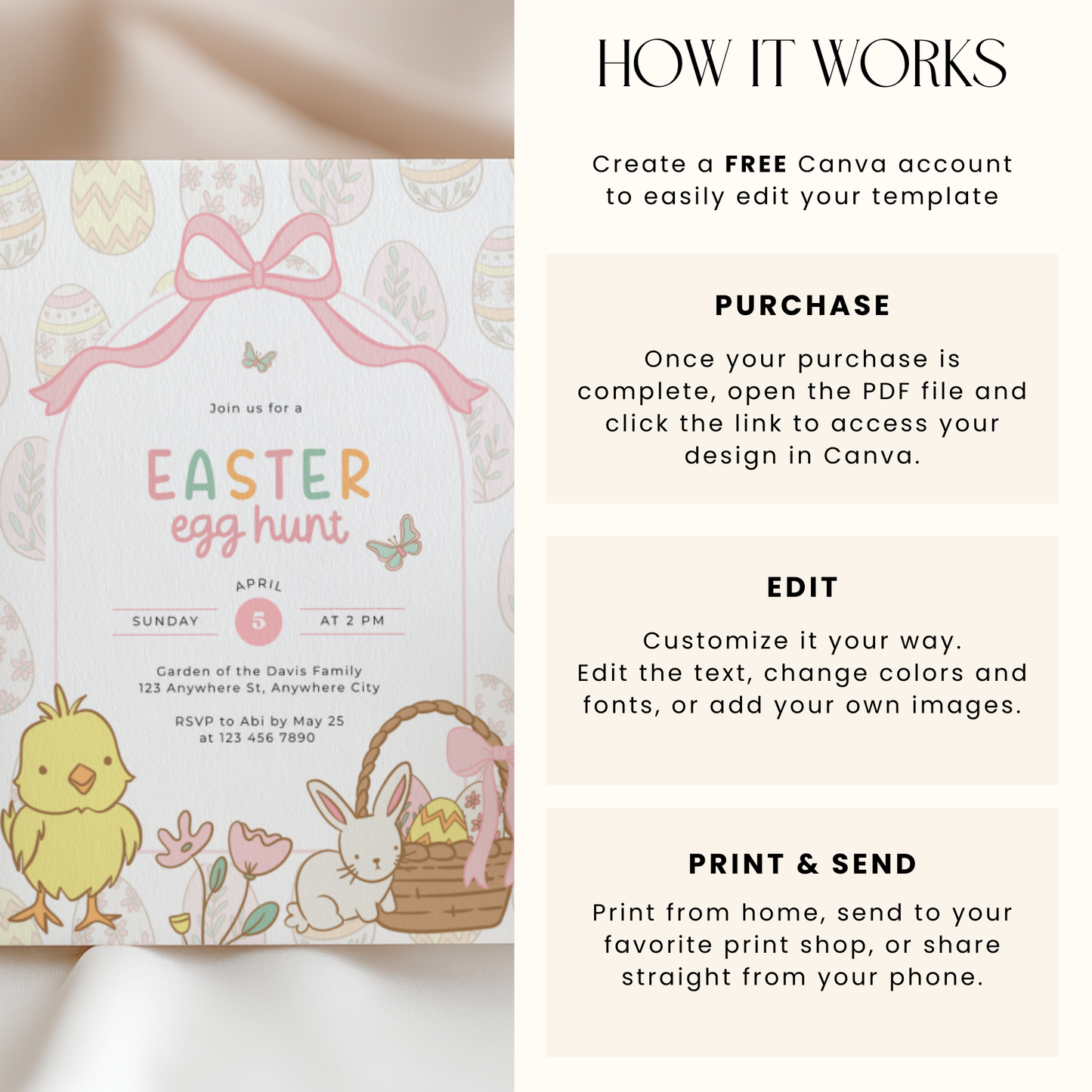 Easter Egg Hunt Invitation L102