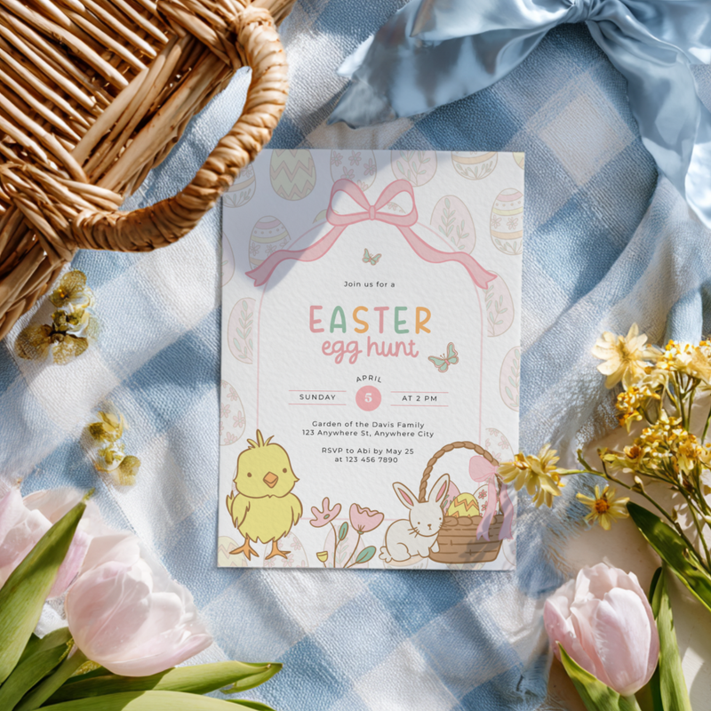Easter Egg Hunt Invitation L102