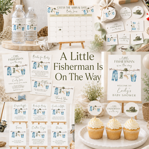 Little Fisherman Fishing Baby Shower Bundle BS160