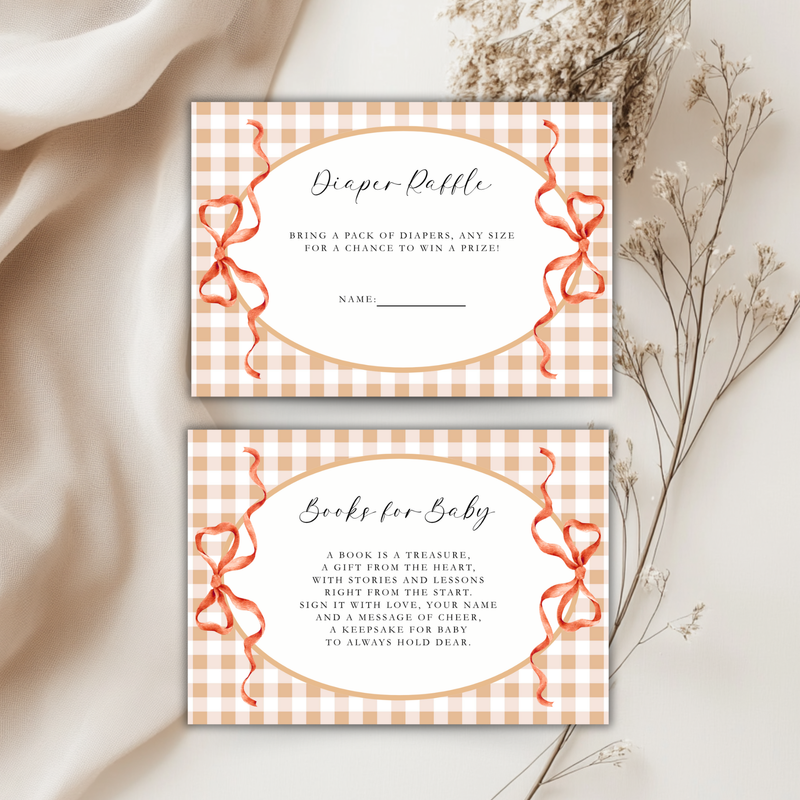 Gingerbread Cookie Christmas Baby Shower Invitation Bundle BS267