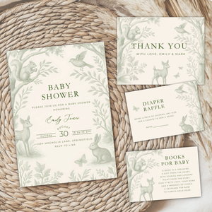 Green Woodland Baby Shower Bundle BS255