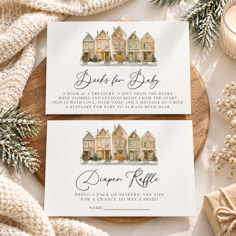 It Takes a Village Baby Shower Invitation Bundle BS249
