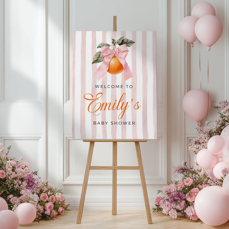 Little Cutie Baby Shower Welcome Sign BS299