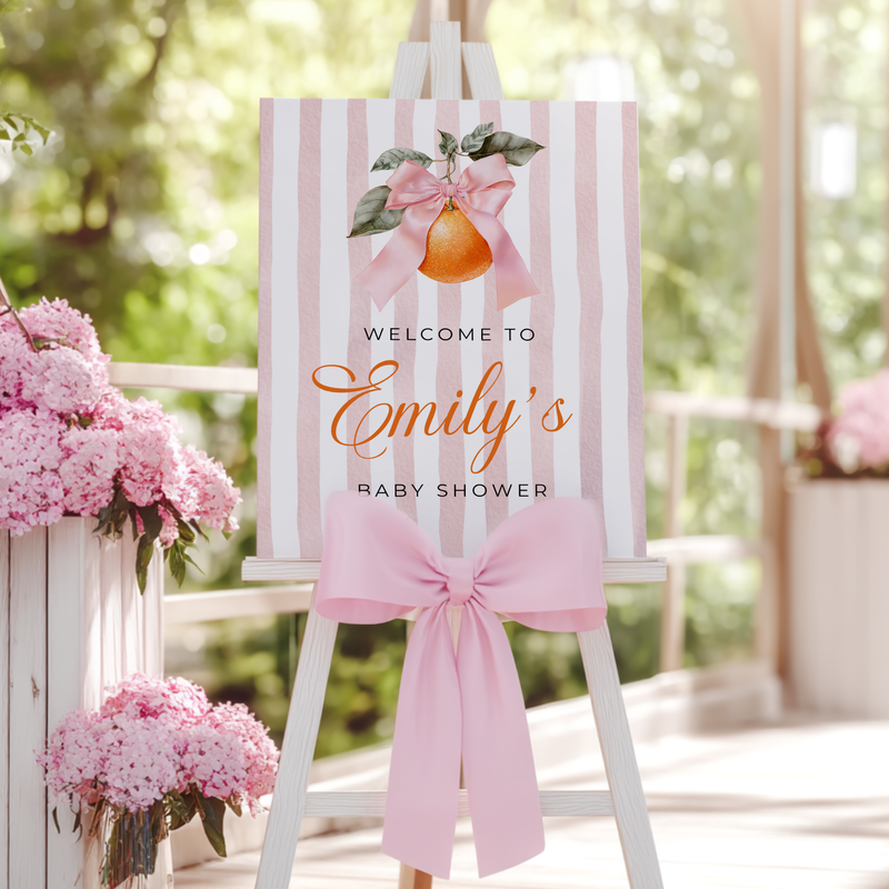 Little Cutie Baby Shower Welcome Sign BS299