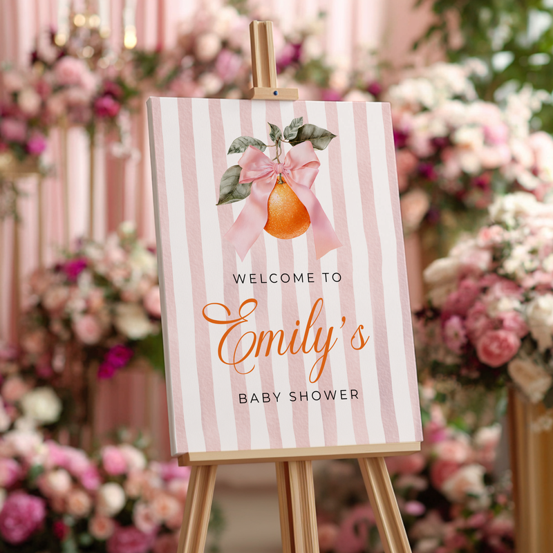 Little Cutie Baby Shower Welcome Sign BS299