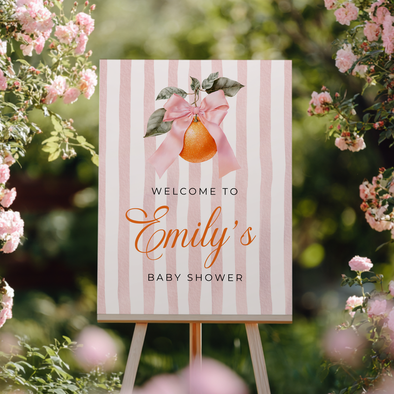 Little Cutie Baby Shower Welcome Sign BS299
