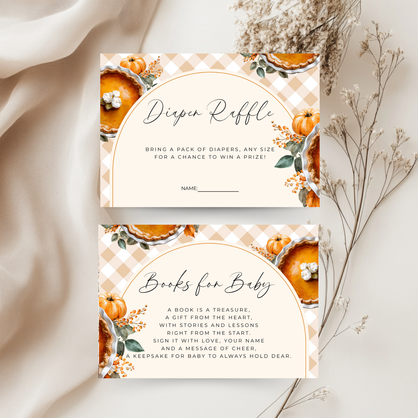 Baby Shower Invitation Bundle - Gingham Cutie Pie BS207