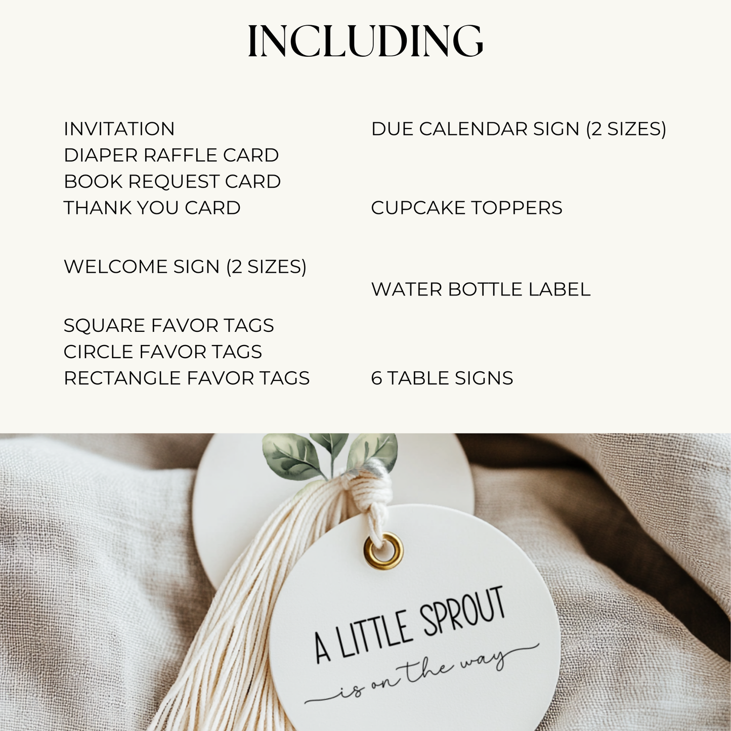 Baby Shower Mega Bundle - A Little Sprout Is On The Way BS83