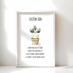Baby Shower Table Sign Bundle - A Little Sprout Is On The Way BS83