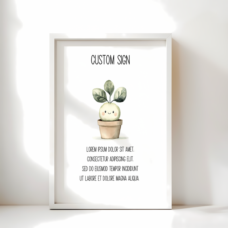 Baby Shower Table Sign Bundle - A Little Sprout Is On The Way BS83