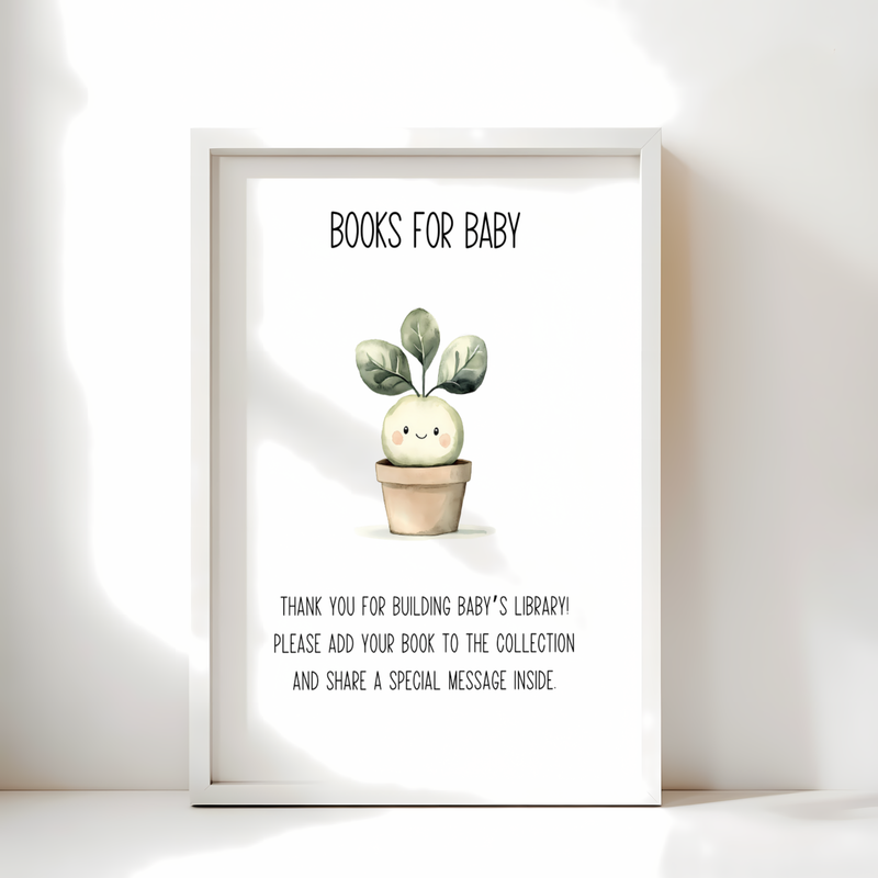 Baby Shower Table Sign Bundle - A Little Sprout Is On The Way BS83
