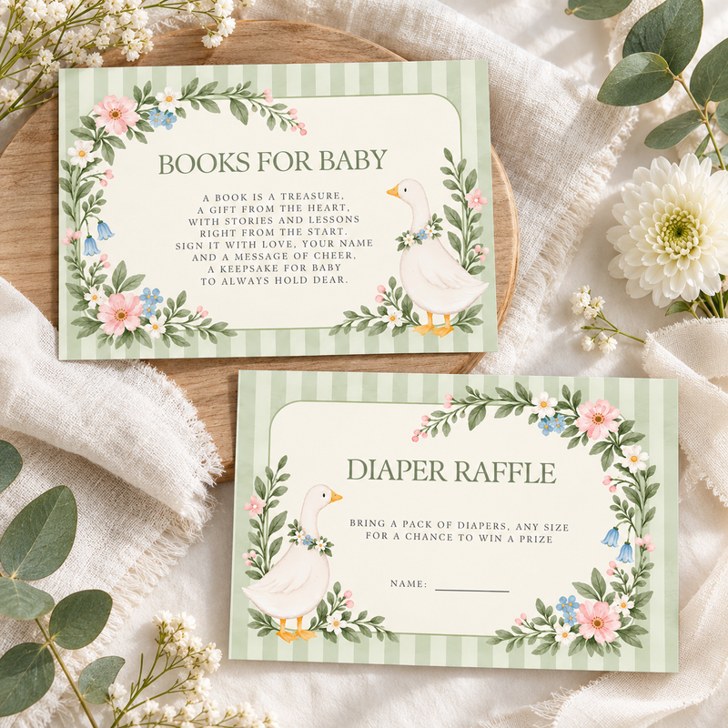 Little Goose Baby Shower Invitation Bundle BS334