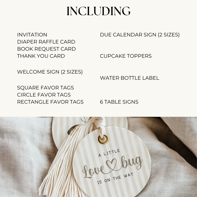 Little Love Bug Baby Shower Bundle BS276