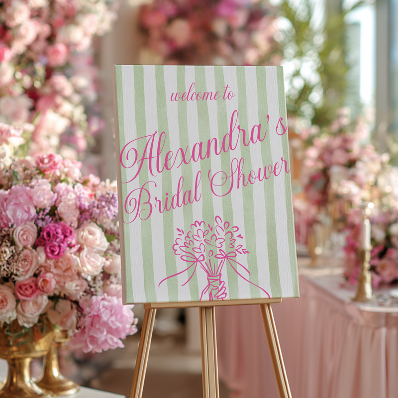 Love In Bloom Bridal Shower Welcome Sign L128
