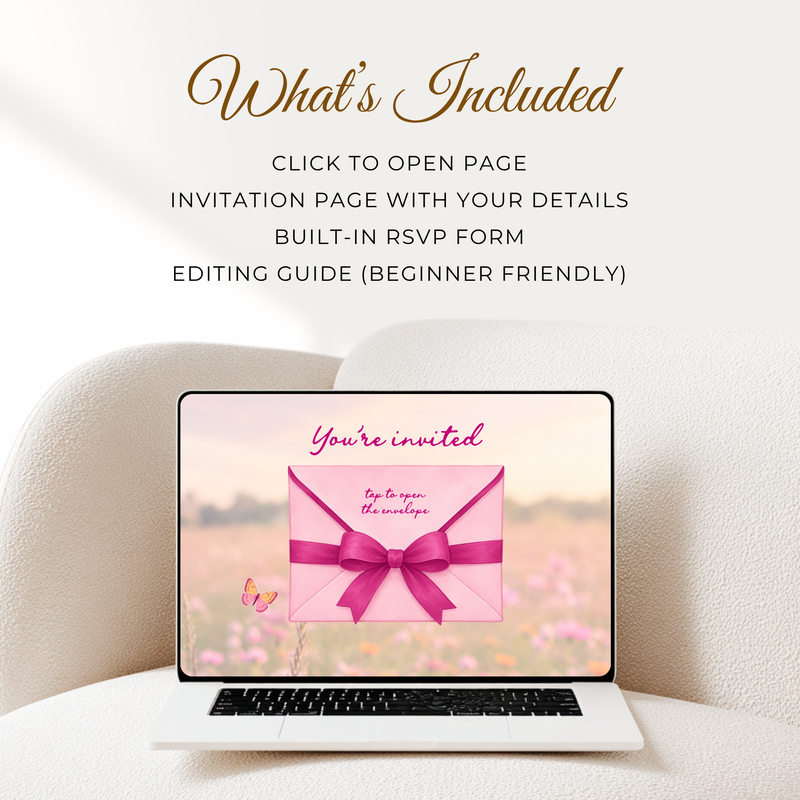 Love Bug Baby Shower Website Invite with RSVP BS306