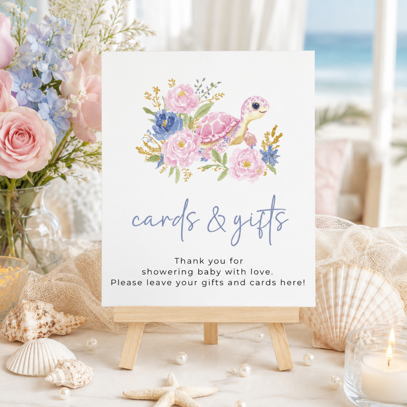 Sea You Soon Baby Shower Table Decor Sign Set BS283
