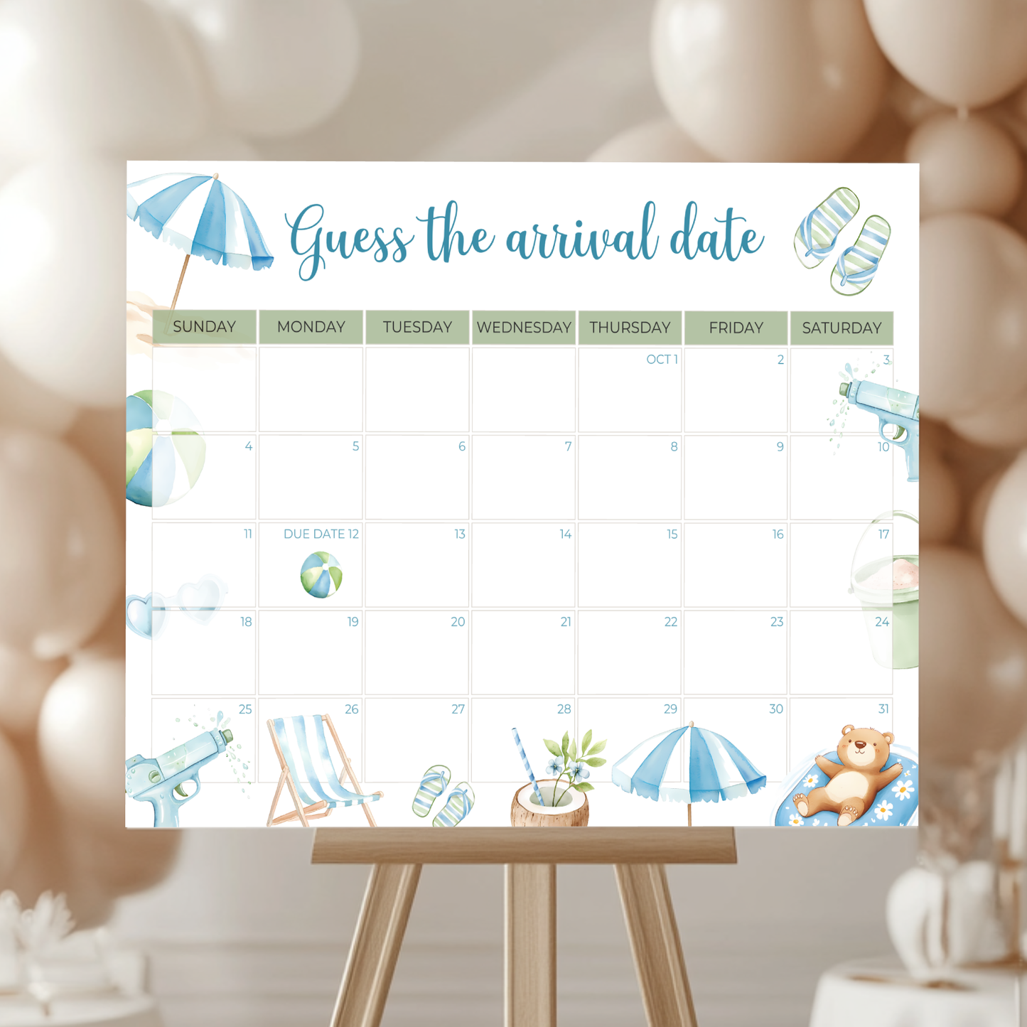 Baby Shower Mega Bundle - Splish Splash Baby Bash Summer Pool Party BS142
