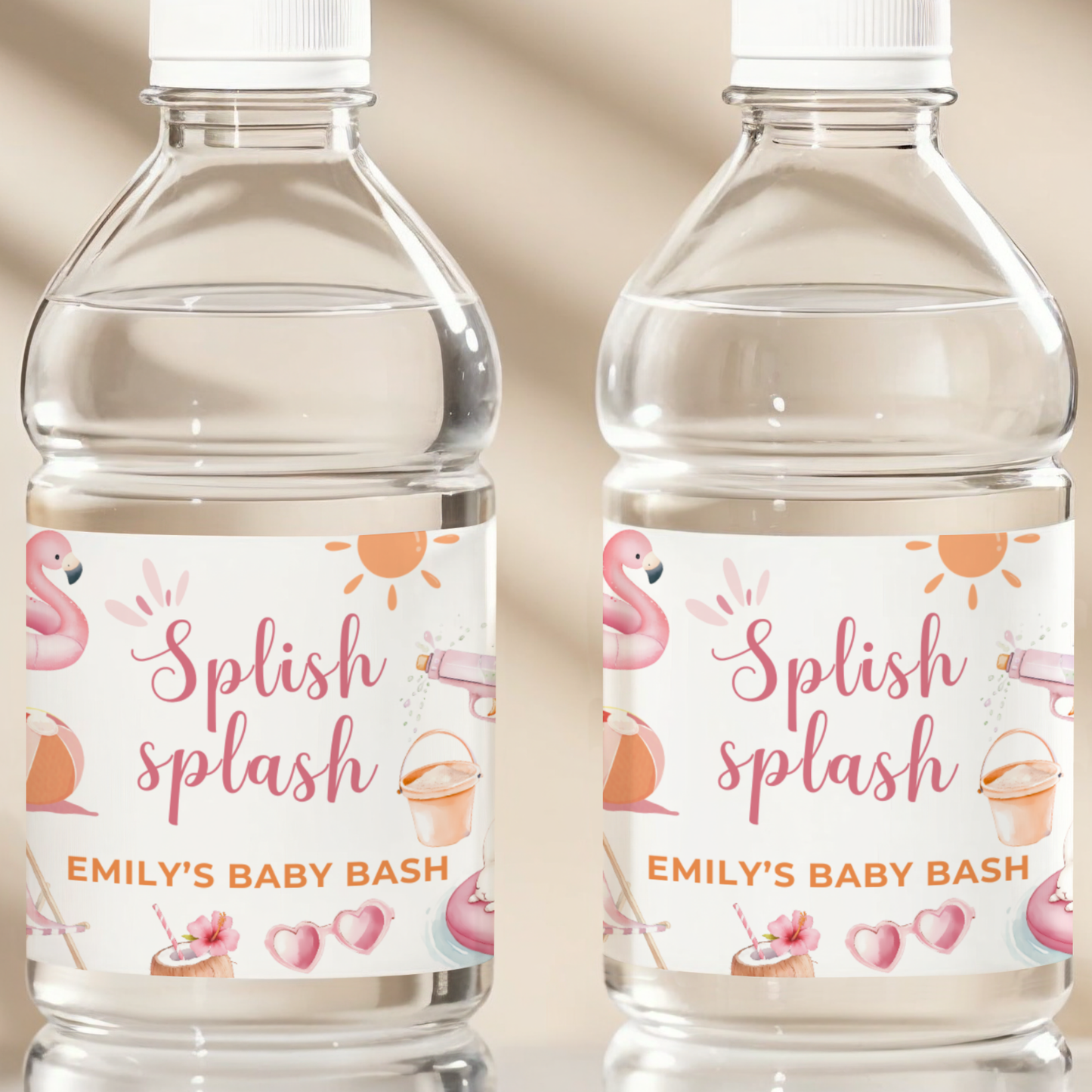 Baby Shower Mega Bundle - Splish Splash Baby Bash Girl Summer Pool Party Pink BS141
