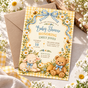 Yellow Storybook Baby Shower Invitation L191