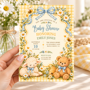 Yellow Storybook Baby Shower Invitation L191