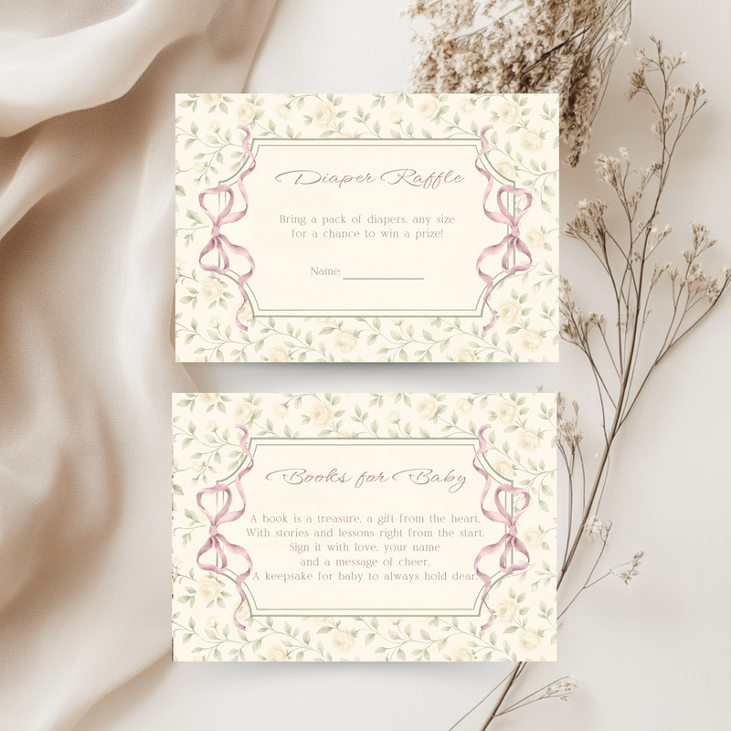 Vintage Little Goose Baby Shower Invitation Bundle BS150