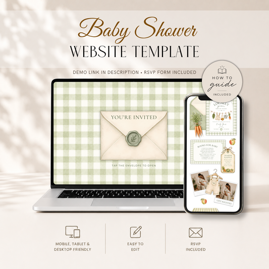 Baby shower theme ideas with matching invitation websites