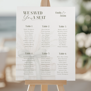 A New Chapter Baby Shower Seating Chart Sign BS72