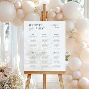 A New Chapter Baby Shower Seating Chart Sign BS72
