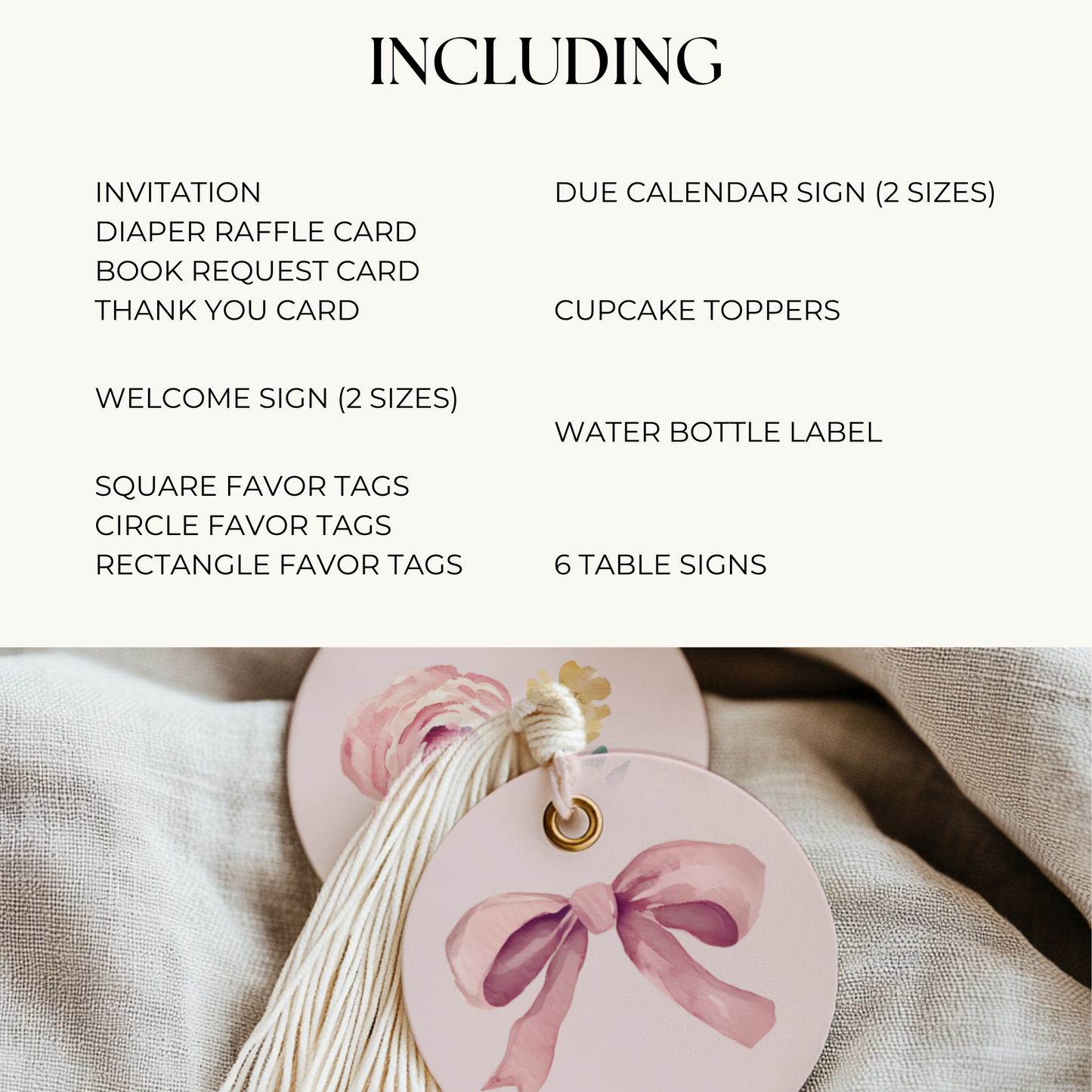 Baby Shower Mega Bundle - Blush Pink Floral Baby In Bloom BS71