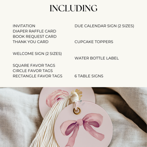 Baby Shower Mega Bundle - Blush Pink Floral Baby In Bloom BS71