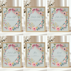 Baby Shower Mega Bundle - Vintage Floral Sage Green Baby In Bloom BS71