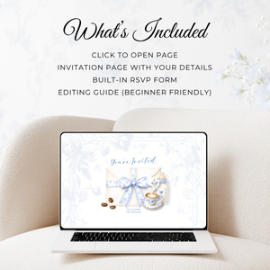 Baby Is Brewing Baby Shower Website Template with RSVP BS62