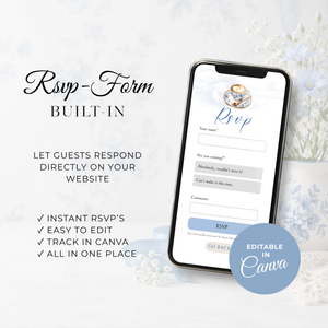 Baby Is Brewing Baby Shower Website Template with RSVP BS62