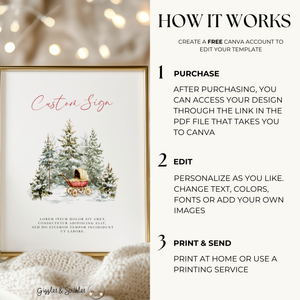 Baby It's Cold Outside Baby Shower Table Sign Bundle BS228