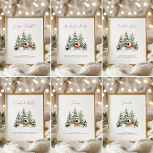 Baby It's Cold Outside Baby Shower Table Sign Bundle BS228