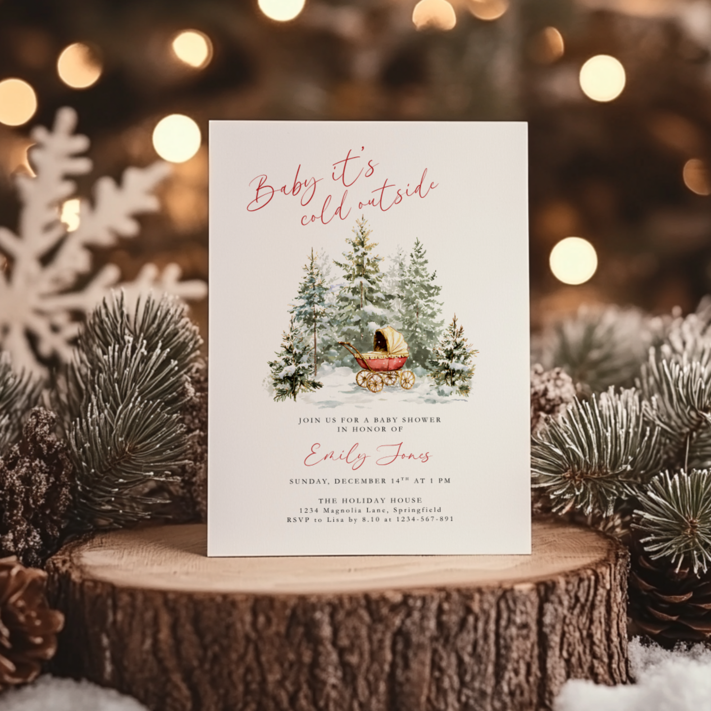 Baby Shower Mega Bundle - Baby It's Cold Outside Winter Wonderland BS228