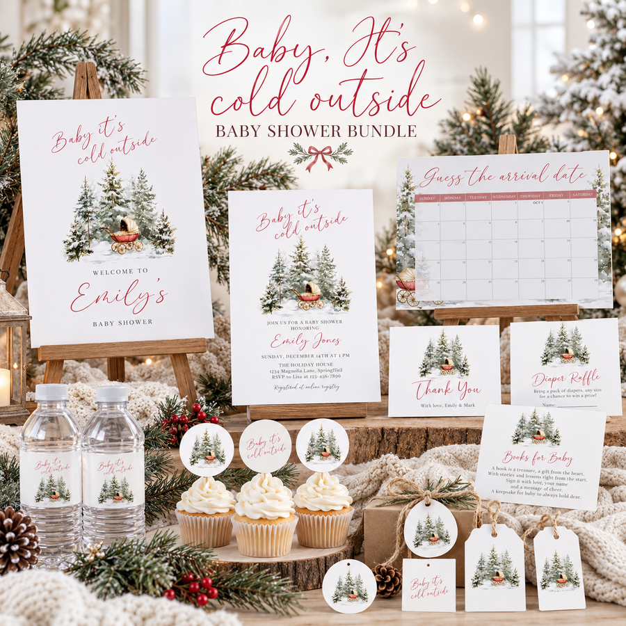 Baby It's Cold Outside Baby Shower Bundle BS228