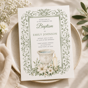 Baptism Invitation for Adult L144