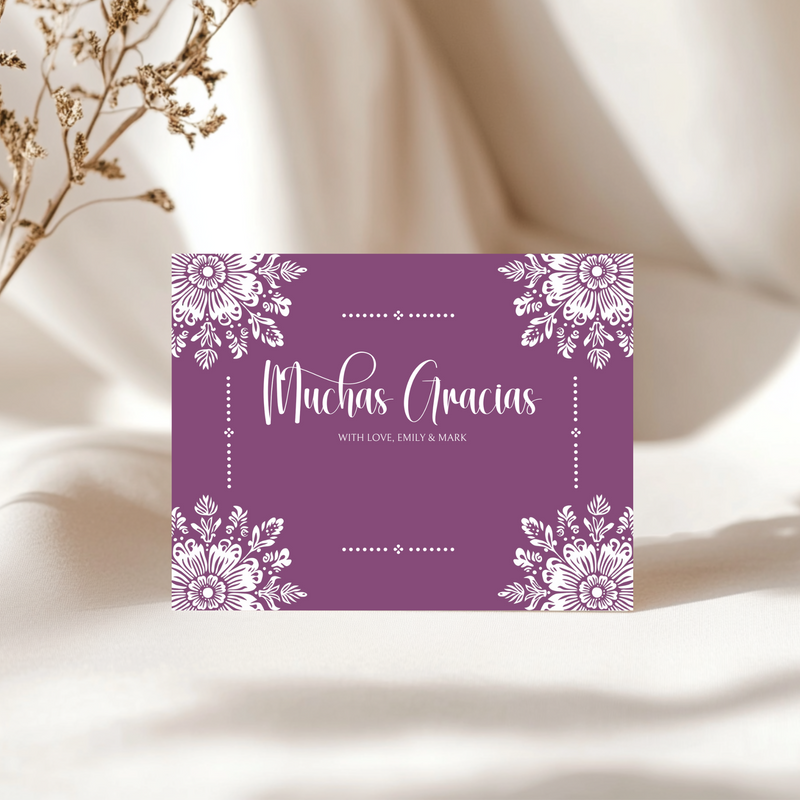 Baby Shower Invitation Bundle - Cielito Lindo Purple Plum BS51