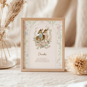 Deer Woodland Gender Reveal Party Bundle BS261