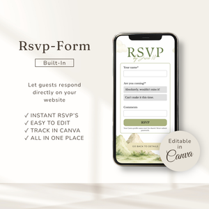 Dinosaur Baby Shower Website Invitation with RSVP BS310