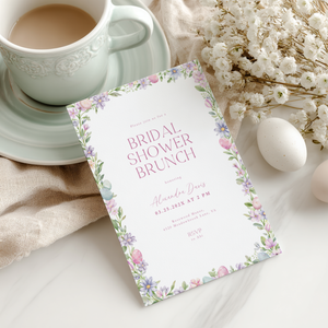 Easter Spring Bridal Shower Brunch Invitation L106