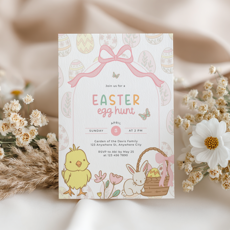 Easter Egg Hunt Invitation L102